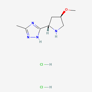 3-[(2S,4R)-4-methoxypyrrolidin-2-yl]-5-methyl-1H-1,2,4-triazole;dihydrochloride