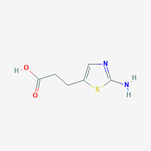 molecular formula C6H8N2O2S B1523804 3-(2-氨基噻唑-5-基)丙酸 CAS No. 100114-40-7