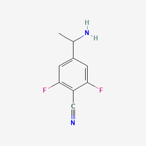 4-(1-Aminoethyl)-2,6-difluorobenzonitrile