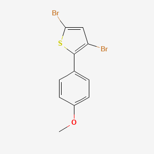 3,5-Dibromo-2-(4-methoxyphenyl)thiophene