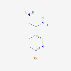 1-(6-Bromo-3-pyridyl)ethane-1,2-diamine