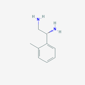 molecular formula C9H14N2 B15238121 (1R)-1-(2-Methylphenyl)ethane-1,2-diamine 