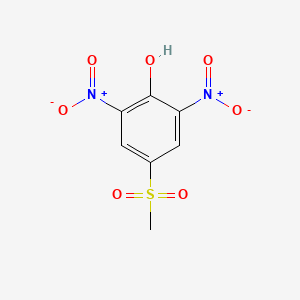 molecular formula C7H6N2O7S B1523814 4-甲磺酰基-2,6-二硝基苯酚 CAS No. 53559-50-5