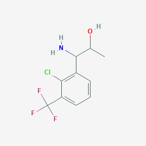 1-Amino-1-[2-chloro-3-(trifluoromethyl)phenyl]propan-2-OL