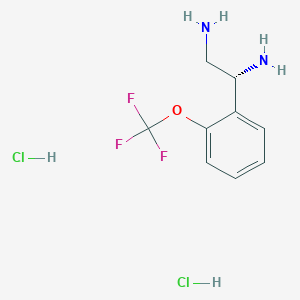 (1R)-1-[2-(Trifluoromethoxy)phenyl]ethane-1,2-diamine 2hcl