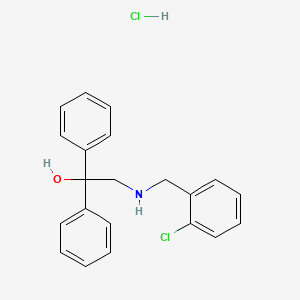 2-[(2-chlorophenyl)methylamino]-1,1-diphenylethanol;hydrochloride