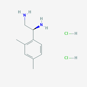 molecular formula C10H18Cl2N2 B15238214 (1S)-1-(2,4-Dimethylphenyl)ethane-1,2-diamine 2hcl 