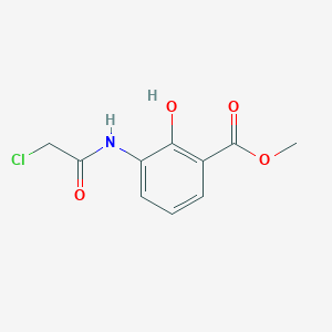 molecular formula C10H10ClNO4 B1523828 3-(2-氯乙酰氨基)-2-羟基苯甲酸甲酯 CAS No. 873862-31-8