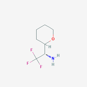 (1S)-2,2,2-Trifluoro-1-(tetrahydro-2H-pyran-2-YL)ethan-1-amine