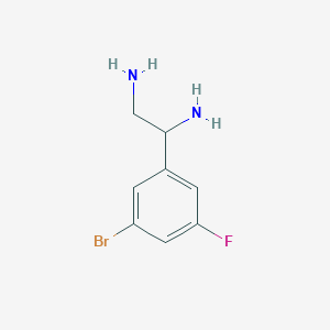 1-(3-Bromo-5-fluorophenyl)ethane-1,2-diamine