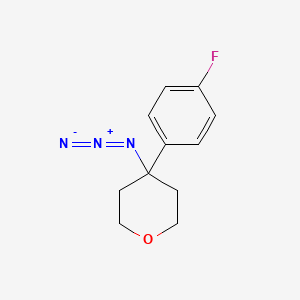 4-Azido-4-(4-fluorophenyl)oxane