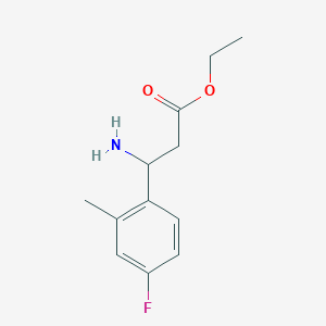 Ethyl 3-amino-3-(4-fluoro-2-methylphenyl)propanoate