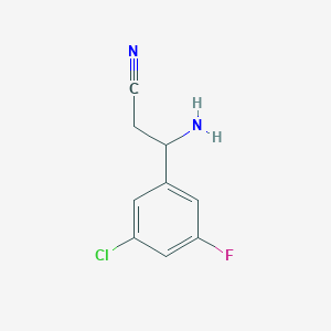 3-Amino-3-(3-chloro-5-fluorophenyl)propanenitrile