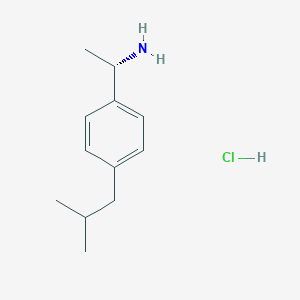 molecular formula C12H20ClN B15238404 (S)-1-(4-Isobutylphenyl)ethan-1-amine hcl 