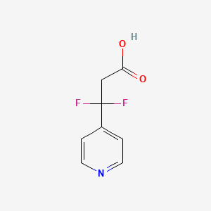 3,3-Difluoro-3-(pyridin-4-yl)propanoic acid