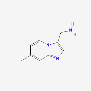 molecular formula C9H11N3 B15238433 (7-Methylimidazo[1,2-A]pyridin-3-YL)methanamine 