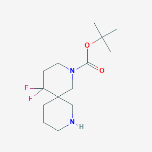 Tert-butyl5,5-difluoro-2,8-diazaspiro[5.5]undecane-2-carboxylate