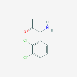 molecular formula C9H9Cl2NO B15238465 1-Amino-1-(2,3-dichlorophenyl)acetone CAS No. 1270533-77-1