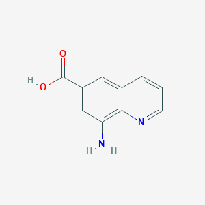 molecular formula C10H8N2O2 B1523847 8-Aminoquinoline-6-carboxylic acid CAS No. 1308648-63-6