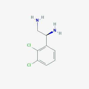 molecular formula C8H10Cl2N2 B15238473 (1S)-1-(2,3-Dichlorophenyl)ethane-1,2-diamine 