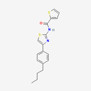 N-[4-(4-butylphenyl)-1,3-thiazol-2-yl]thiophene-2-carboxamide