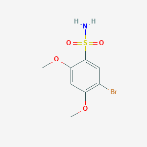 molecular formula C8H10BrNO4S B1523852 5-溴-2,4-二甲氧基苯-1-磺酰胺 CAS No. 1305712-95-1