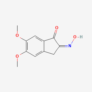 (2Z)-2-hydroxyimino-5,6-dimethoxy-3H-inden-1-one