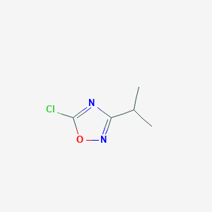 molecular formula C5H7ClN2O B1523857 5-Chloro-3-(propan-2-yl)-1,2,4-oxadiazole CAS No. 1188446-92-5