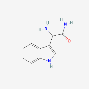 molecular formula C10H11N3O B1523859 2-氨基-2-(1H-吲哚-3-基)乙酰胺 CAS No. 90292-98-1