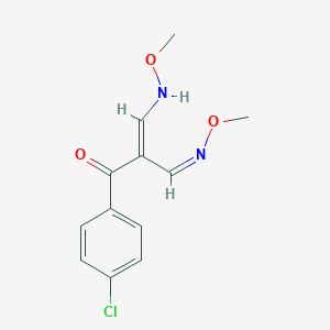 (1E,3Z)-1-(4-chlorophenyl)-3-(methoxyimino)-2-[(1E)-(methoxyimino)methyl]prop-1-en-1-ol