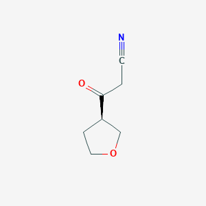 3-Oxo-3-[(3R)-oxolan-3-yl]propanenitrile