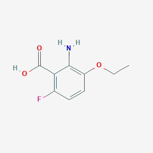 molecular formula C9H10FNO3 B1523870 2-Amino-3-ethoxy-6-fluorobenzoic acid CAS No. 1333681-71-2