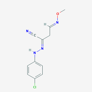 (Z,2E)-N-(4-chlorophenyl)-2-(methoxyimino)ethanecarbohydrazonoylcyanide