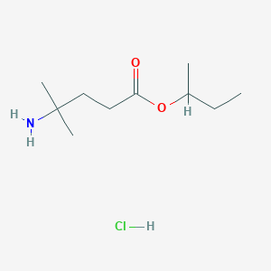 molecular formula C10H22ClNO2 B1523872 Butan-2-yl 4-amino-4-methylpentanoate hydrochloride CAS No. 1311315-15-7