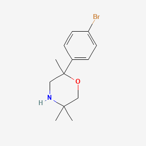 2-(4-Bromophenyl)-2,5,5-trimethylmorpholine