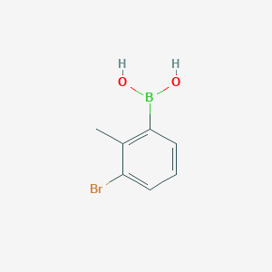 molecular formula C7H8BBrO2 B1523873 3-溴-2-甲基苯硼酸 CAS No. 1184298-27-8