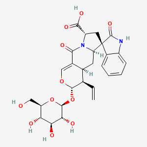 molecular formula C27H30N2O11 B15238730 MappiodosideD 