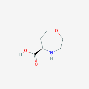 molecular formula C6H11NO3 B15238736 (5R)-1,4-Oxazepane-5-carboxylic acid 