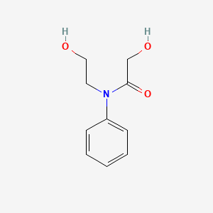 molecular formula C10H13NO3 B15238782 2-hydroxy-N-(2-hydroxyethyl)-N-phenylacetamide 