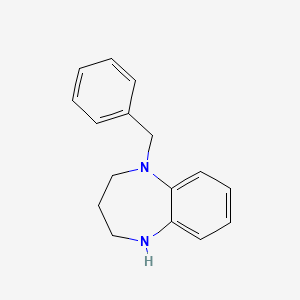 molecular formula C16H18N2 B1523882 1-benzyl-2,3,4,5-tetrahydro-1H-1,5-benzodiazepine CAS No. 34752-76-6