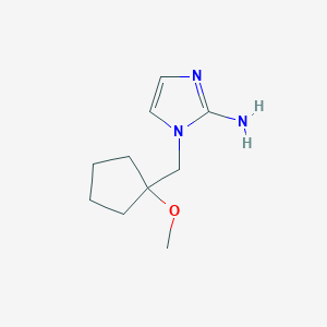 1-[(1-Methoxycyclopentyl)methyl]-1H-imidazol-2-amine