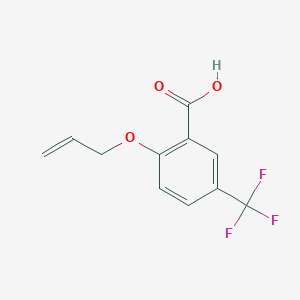 molecular formula C11H9F3O3 B1523883 2-(Prop-2-en-1-yloxy)-5-(trifluoromethyl)benzoic acid CAS No. 1333869-08-1
