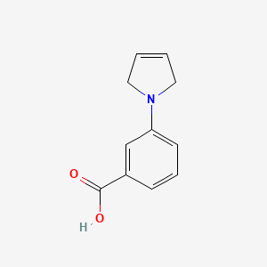 molecular formula C11H11NO2 B1523885 3-(2,5-ジヒドロ-1H-ピロール-1-イル)安息香酸 CAS No. 1334006-94-8