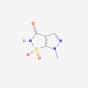 6-Methyl-2H,3H,6H-1lambda6-pyrazolo[4,3-d][1,2]thiazole-1,1,3-trione