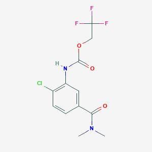 2,2,2-trifluoroethyl N-[2-chloro-5-(dimethylcarbamoyl)phenyl]carbamate