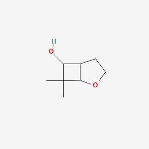 molecular formula C8H14O2 B1523892 7,7-Dimethyl-2-oxabicyclo[3.2.0]heptan-6-ol CAS No. 1333823-86-1
