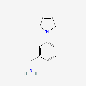 [3-(2,5-dihydro-1H-pyrrol-1-yl)phenyl]methanamine