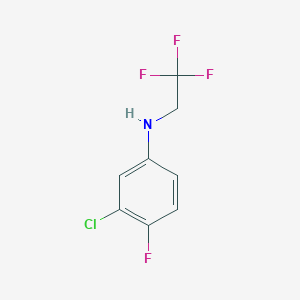 3-chloro-4-fluoro-N-(2,2,2-trifluoroethyl)aniline