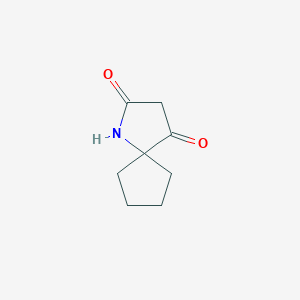 molecular formula C8H11NO2 B1523897 1-氮杂螺[4.4]壬烷-2,4-二酮 CAS No. 1803583-58-5