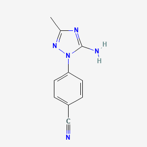 4-(5-amino-3-methyl-1H-1,2,4-triazol-1-yl)benzonitrile